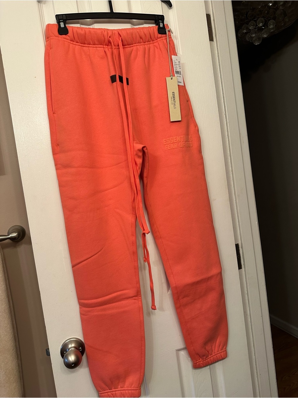 Essentials, coral Drawstring Jogger Sweatpants